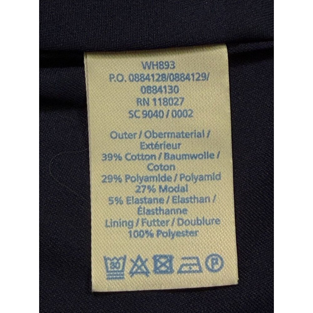 Boden Navy Fit & Flare Dress Petite 2P Lined Stretch - Picture 3 of 7